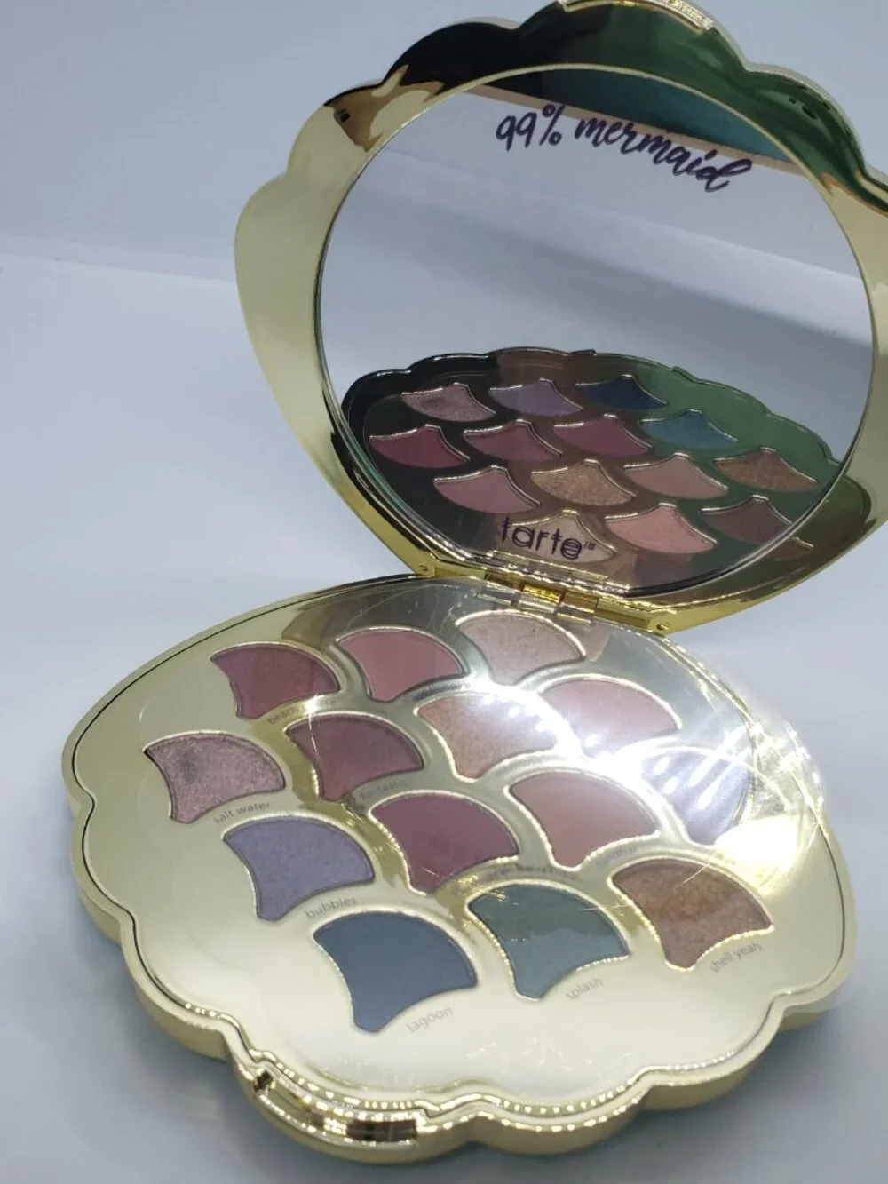 Tarte Be a Mermaid & Make Waves Eyeshadow Palette Matte Metallic Limited Edition
